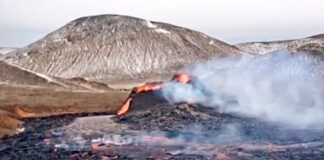 В Исландии выставлен на продажу действующий вулкан