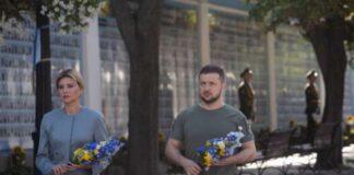 Елена Зеленская в День Независимости выбрала костюм звездного бренда