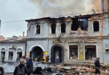 Атака оккупантов на Харьков: камеры засняли момент удара БПЛА по детсаду